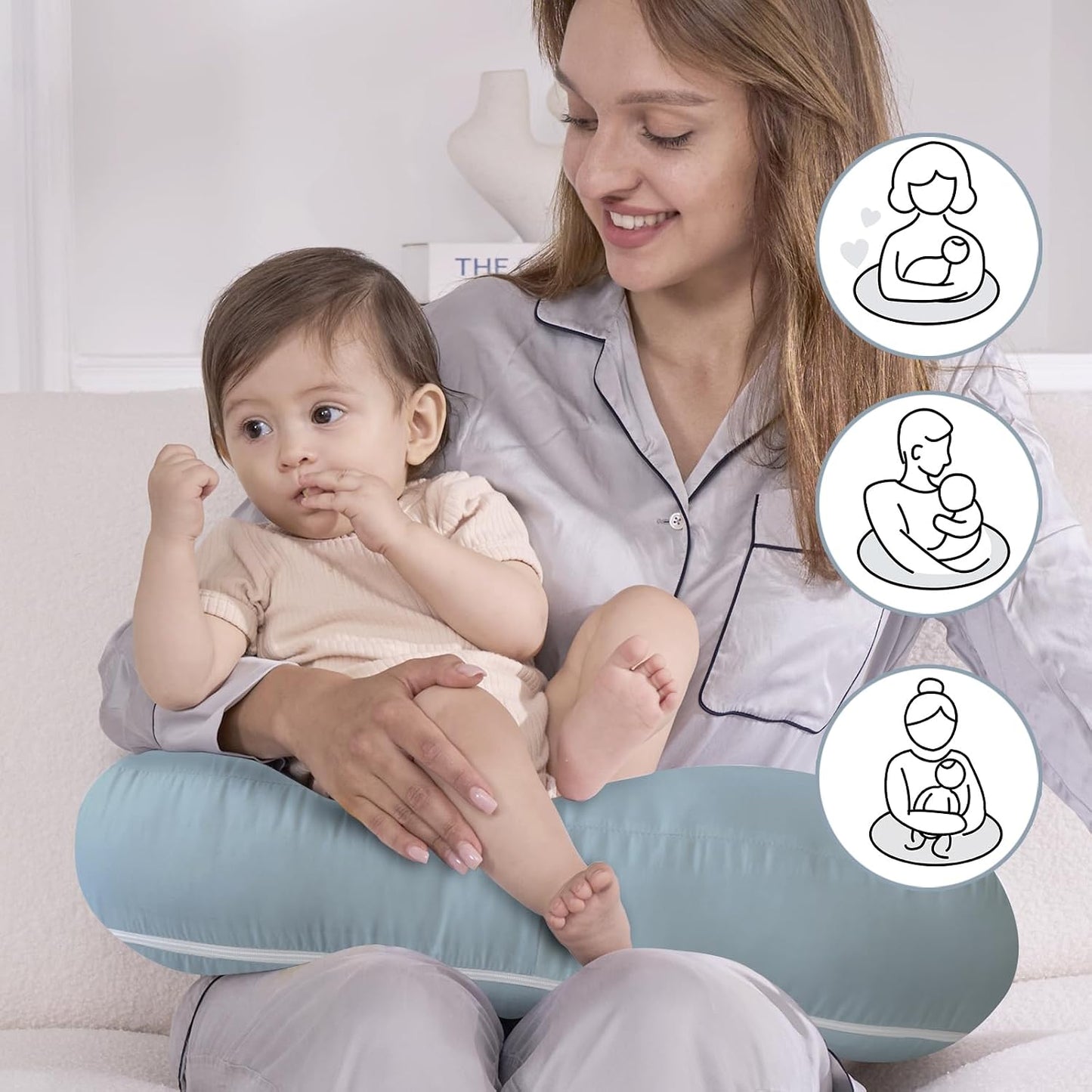 MomEase™  |  כרית הנקה ארגונומית לאמא ולתינוק