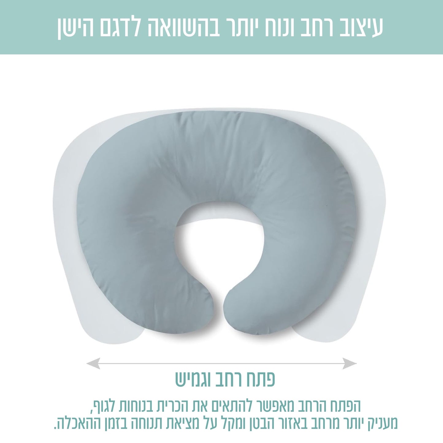 MomEase™  |  כרית הנקה ארגונומית לאמא ולתינוק